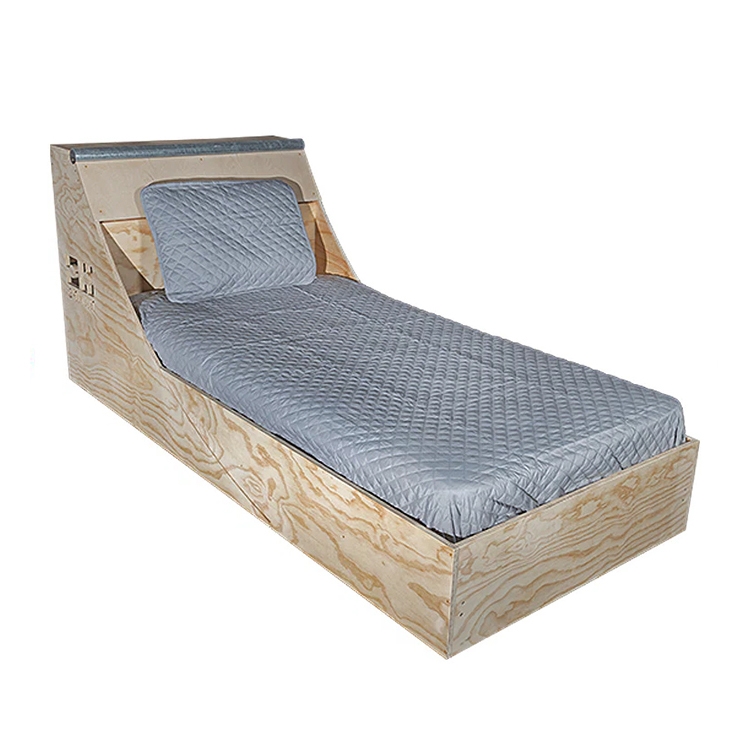 四分之一管道坡道床